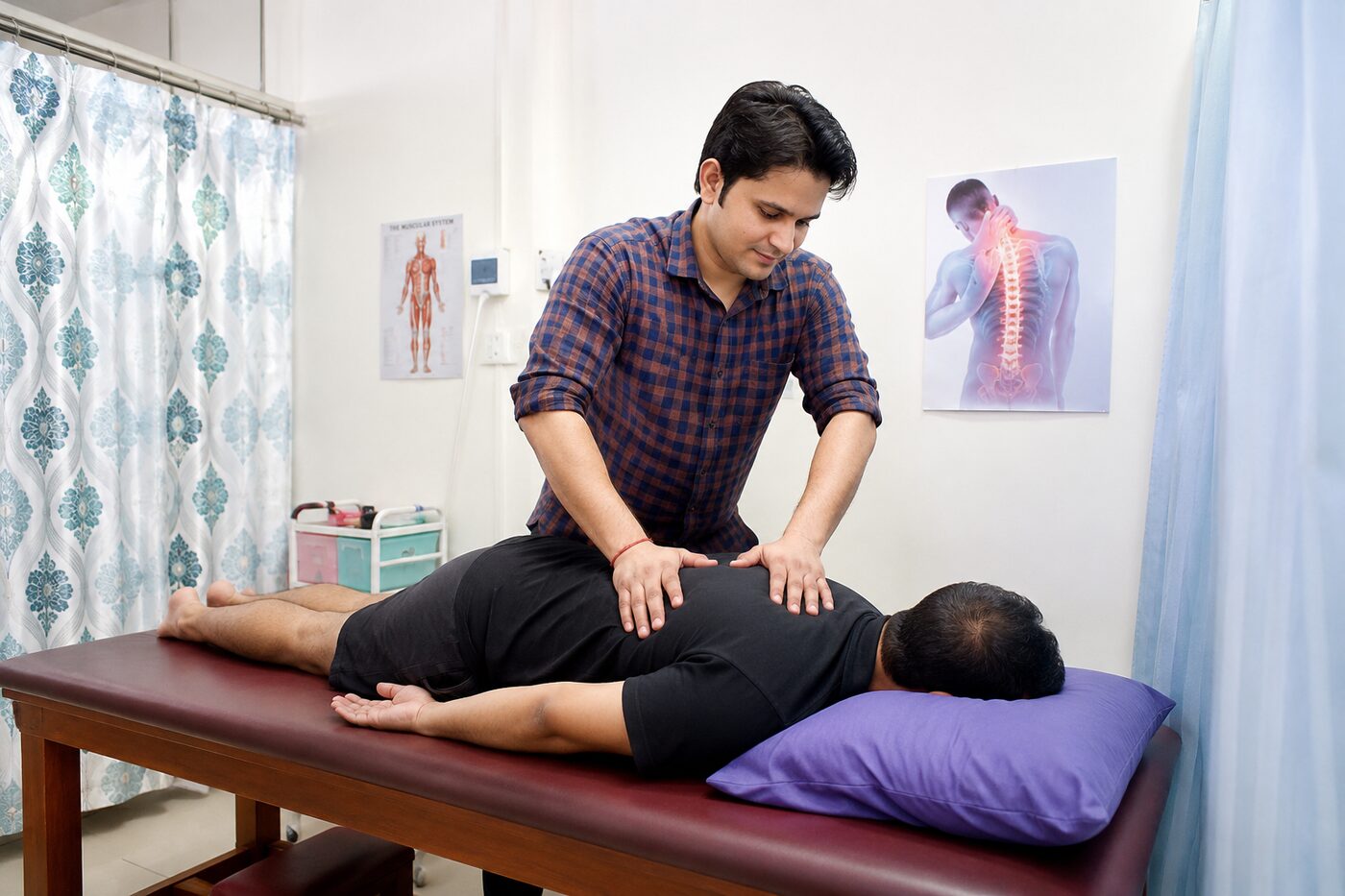 Physiotherapy treatment session